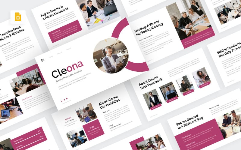 Cleona -清洁业务谷歌幻灯片模板