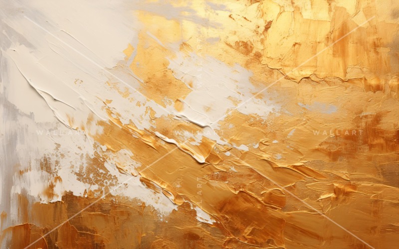 Golden Foil Art Abstract Expressions 8