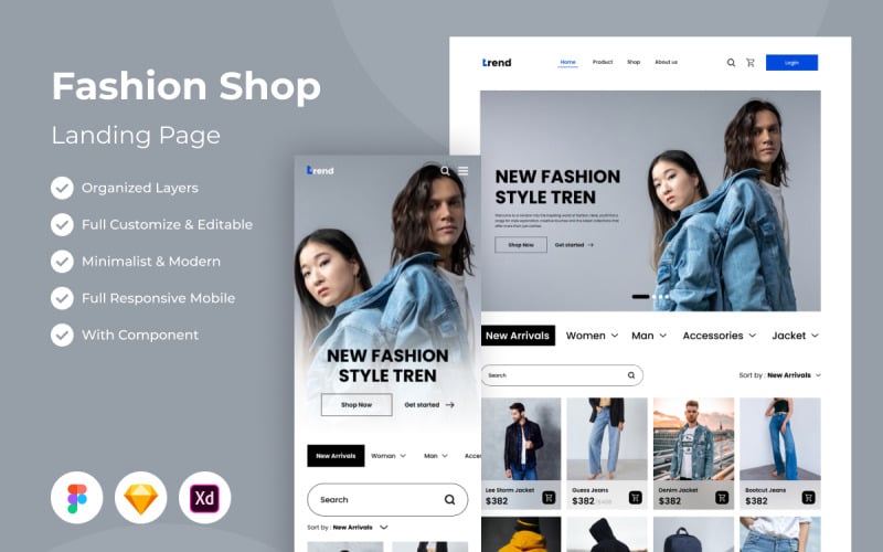 Trend - Fashion Landing Page