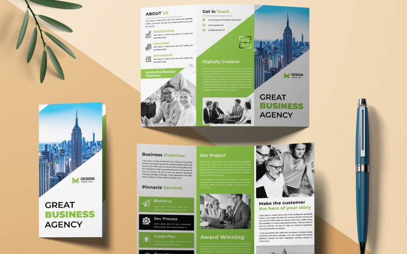 Business Agency Trifold Brochure