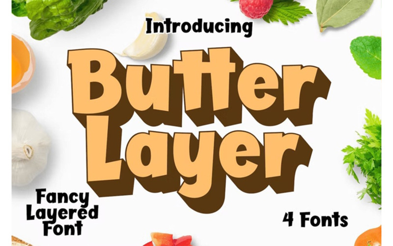 Butter Layer 4-Schriftarten - Butter Layer 4-Schriftarten