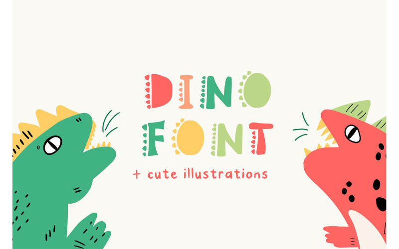 Dino Handwritter-Schriftart - Dino Handwritter-Schriftart