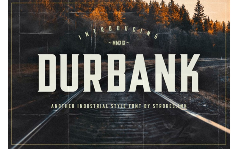 Durbank-Schriftart - Durbank-Schriftart