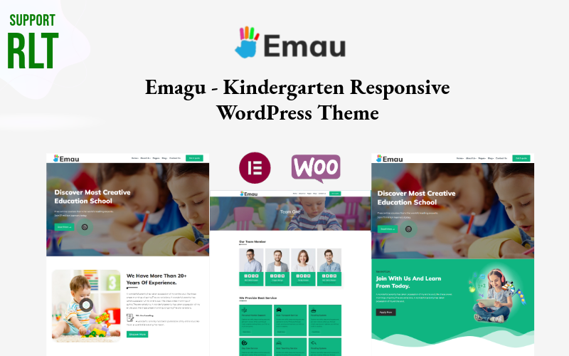 Emagu - Tema WordPress Elementor per l'istruzione della scuola materna