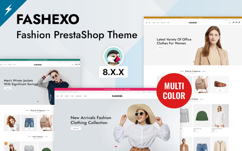 Fashexo - магазин моди та одягу. Тема PrestaShop