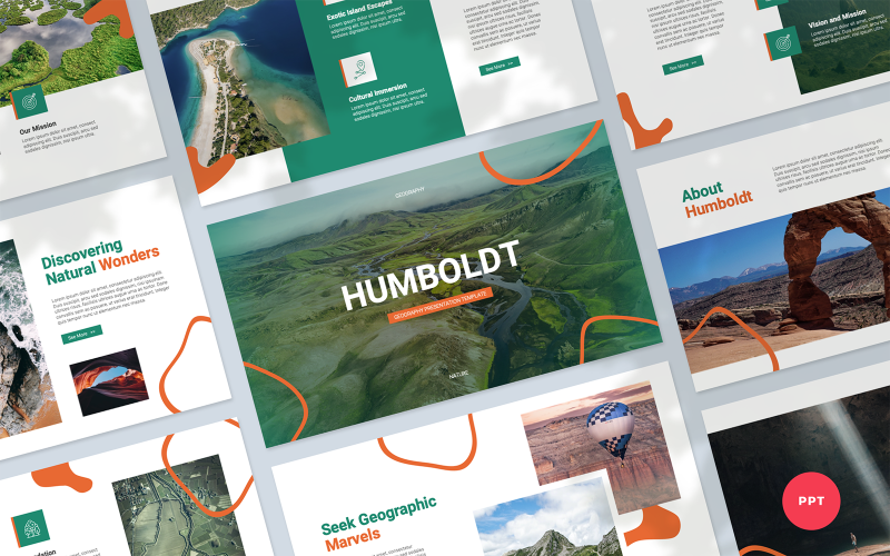 Humboldt - Modèle PowerPoint de présentation de géographie