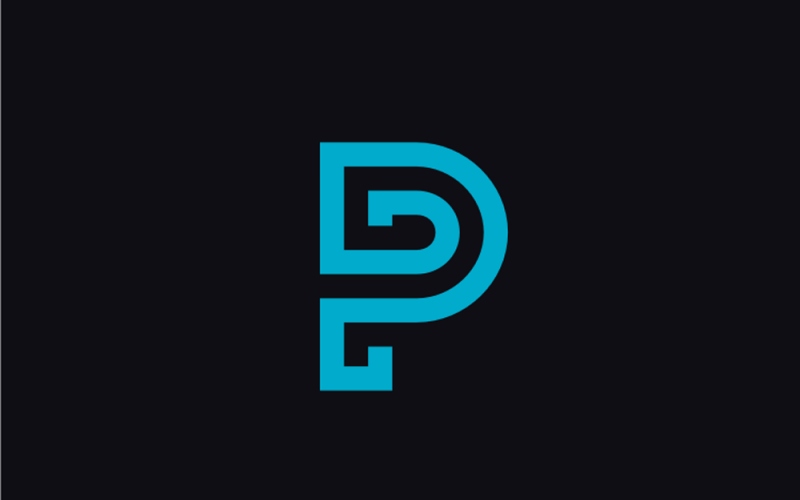 Pro Design  Letter P  PP  PD  logo design template