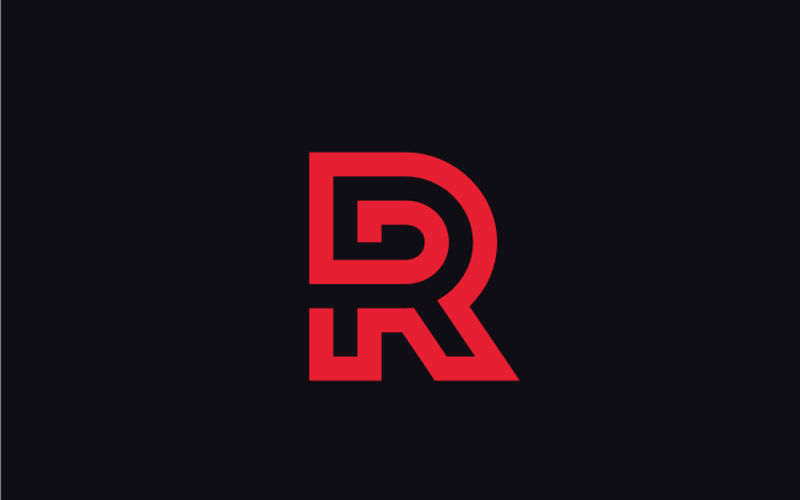 Redline  Letter R logo design template