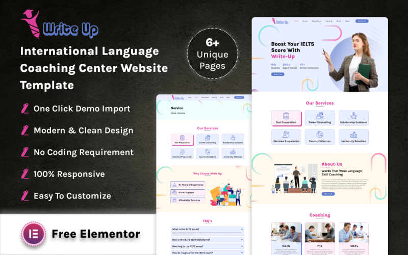 WriteUp -国际语言辅导中心网站模板