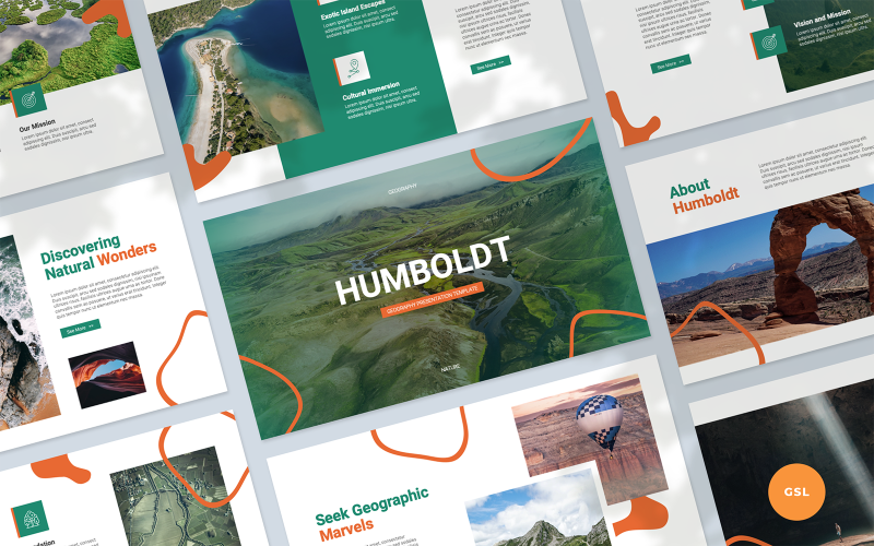 Humboldt – Šablona Prezentací Google pro geografickou prezentaci