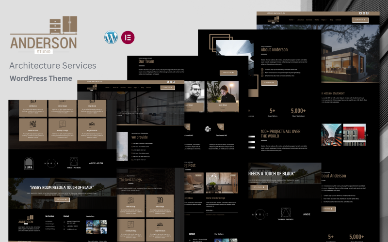 Anderson - Architecture Studio & Portfolio WordPress-tema