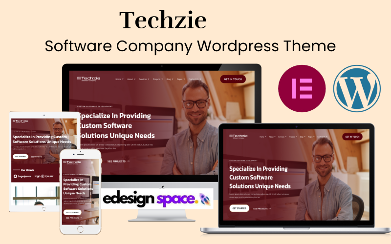 Techzie - Tema WordPress della società di software