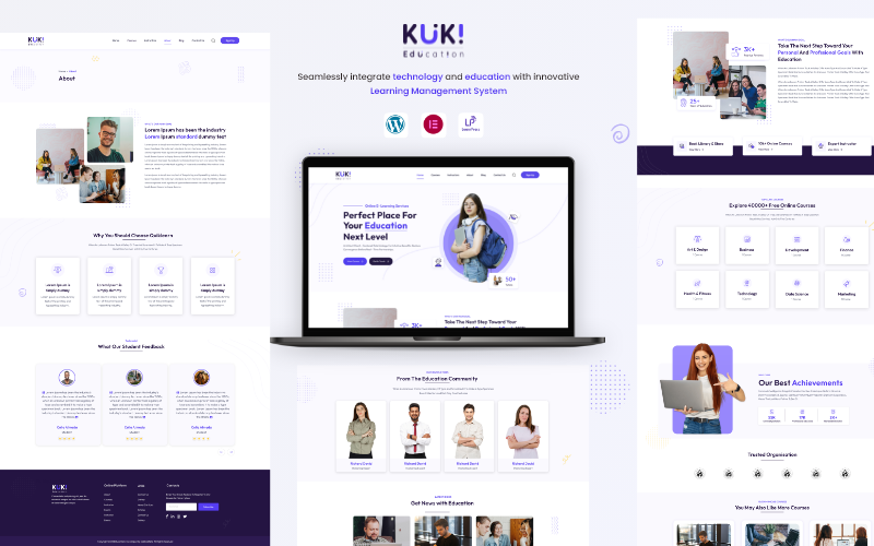 Kuki | Thème WordPress pour l'éducation LMS