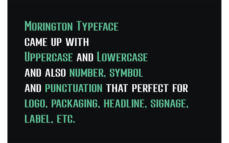 Morington-lettertype - Morington-lettertype