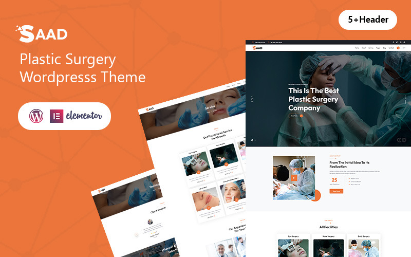 Saad - Plasztikai sebészet Wordpress téma