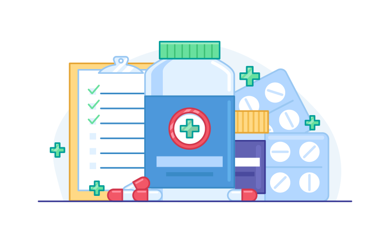 Medicine Vector Illustration