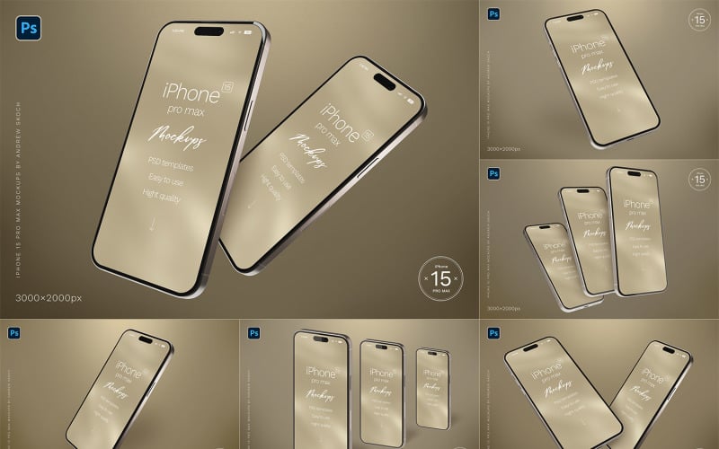 iPhone 15 Pro Max Mockups