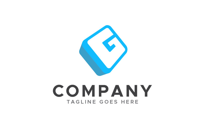 Šablona návrhu s písmenem G minimální moderní logo