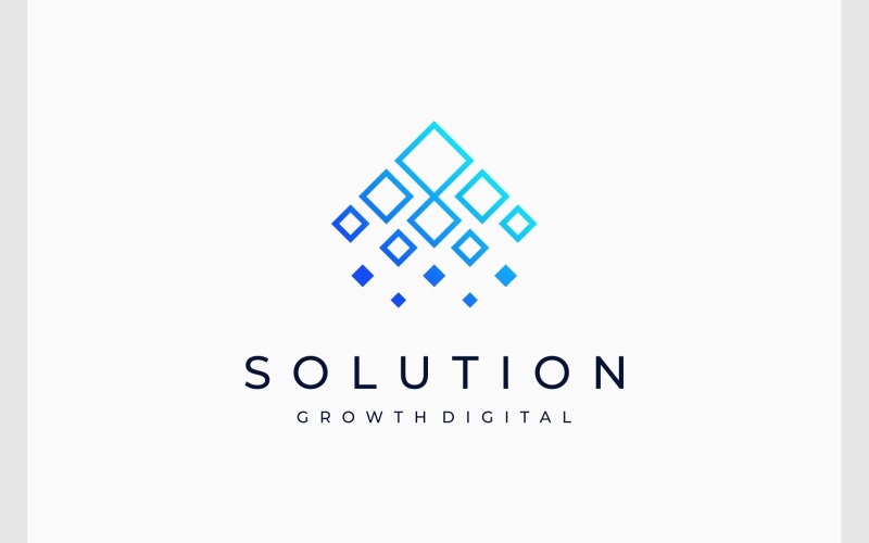 Digitales Logo für Innovationswachstumstechnologie
