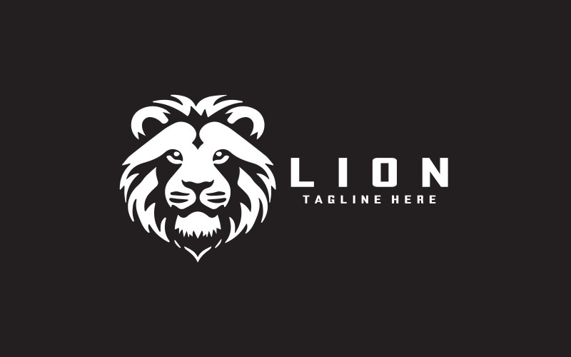 狮子标志设计模板