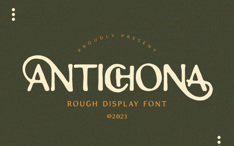 Antichona -粗糙无字体