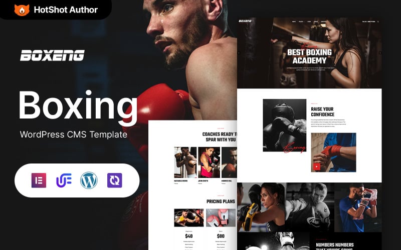 Boxeng – Thème WordPress Elementor pour la boxe