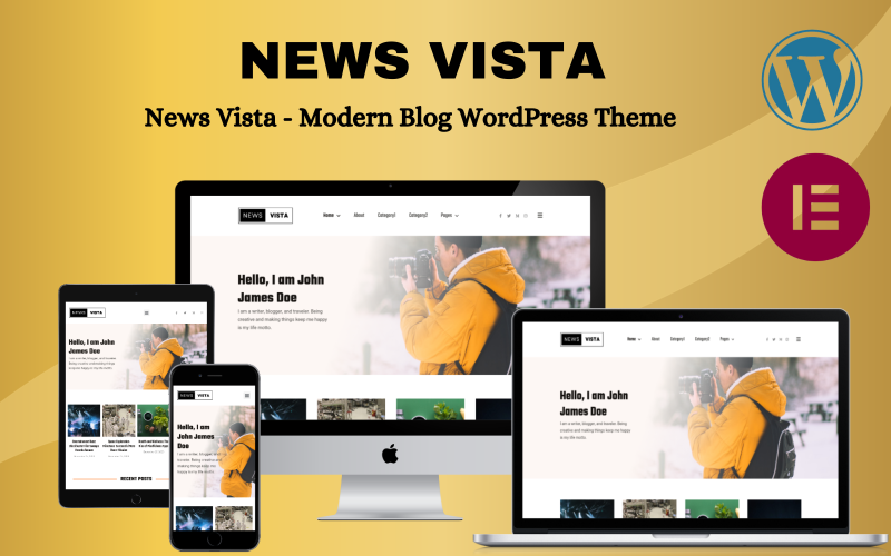 Hírek Vista - Modern Blog Elementor WordPress téma