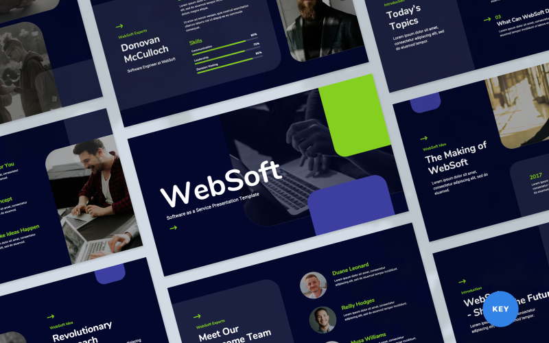 WebSoft - Modello di keynote di presentazione SaaS