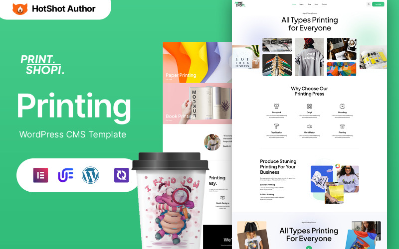 Printshopi – Thème WordPress Elementor pour imprimerie