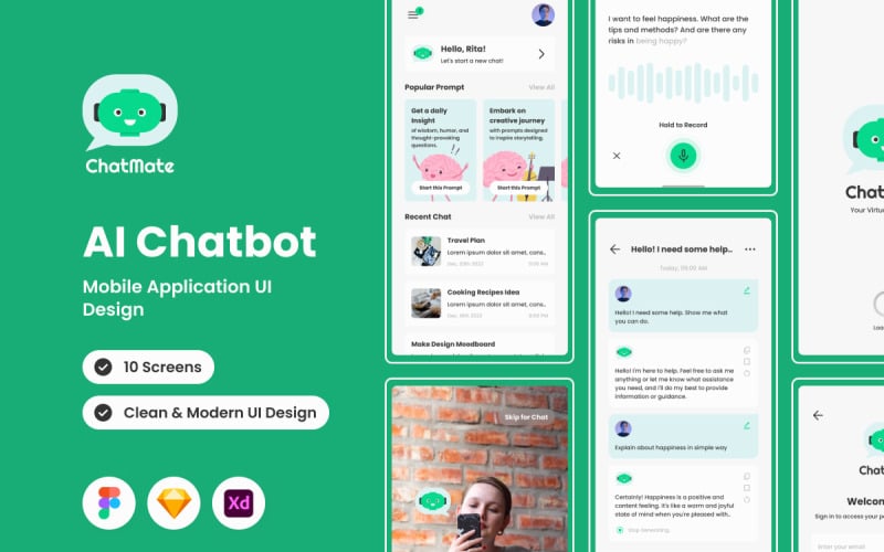 ChatMate - AI聊天机器人移动应用程序