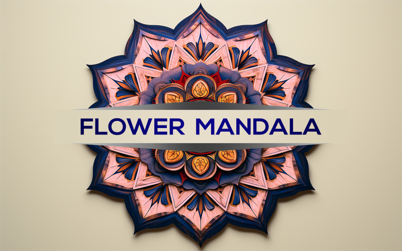 Mandala vintage bleu | conception de mandala de couleur bleue | signer la maquette du mandala | maquette de mandala bleu