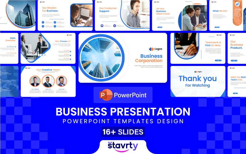 商业幻灯片展示，PowerPoint模板