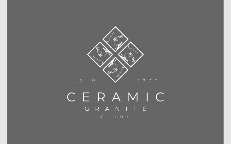 Ceramic Granite Texture Stone Logo