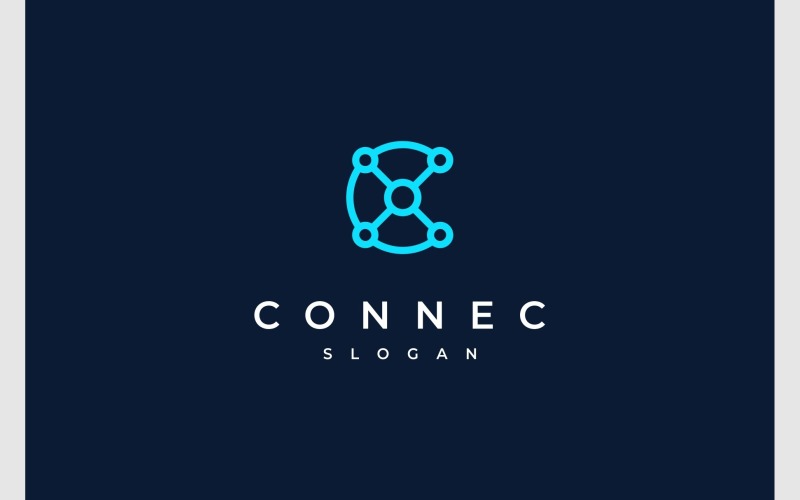 字母C Connect Technology标志