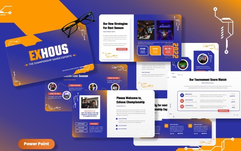 Exhous – Champion Gamer Powerpoint sablonok