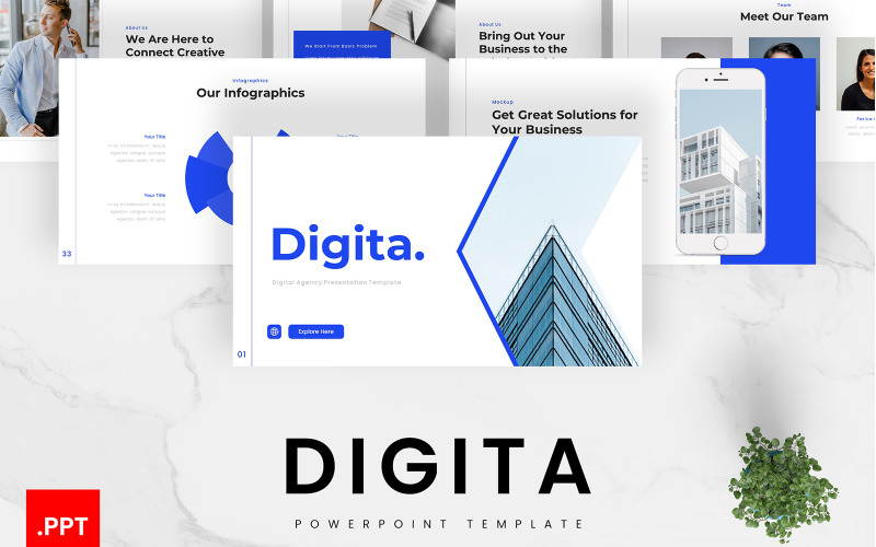 Digita – Plantilla de PowerPoint para agencia digital