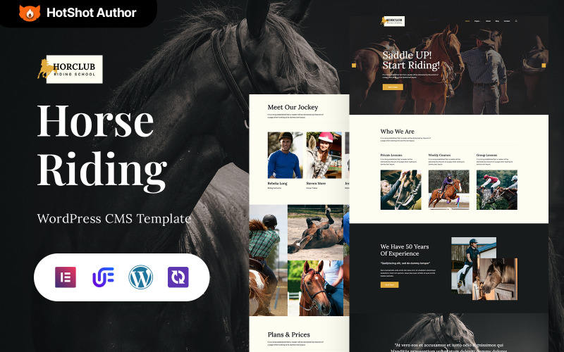 Horclub – Reit- und Reitzentrum WordPress Elementor Theme