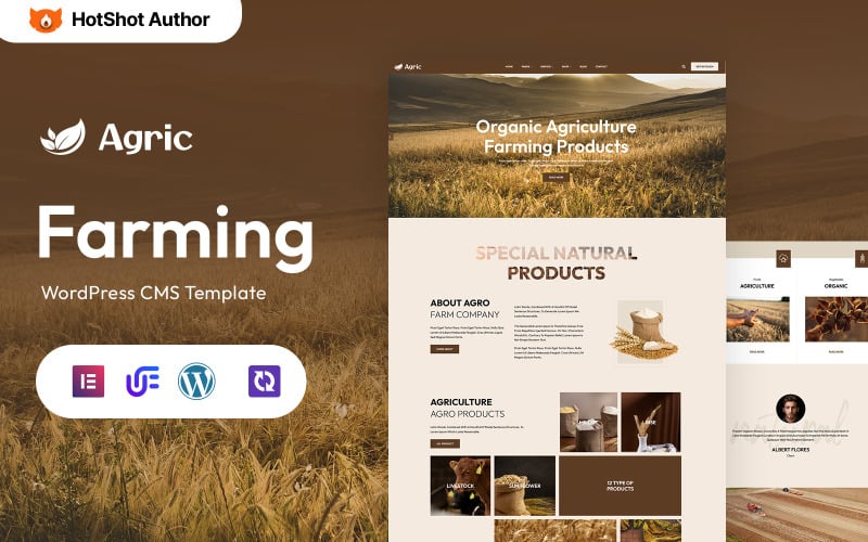 Agric – Agro többcélú WordPress Elementor téma