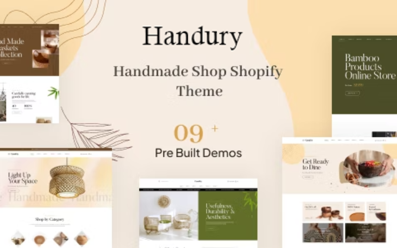 Handury — адаптивная тема Shopify ручной работы