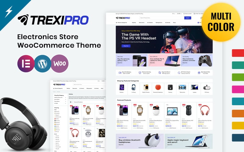 Trexipro - WooCommerce主题的电子产品和大型商店