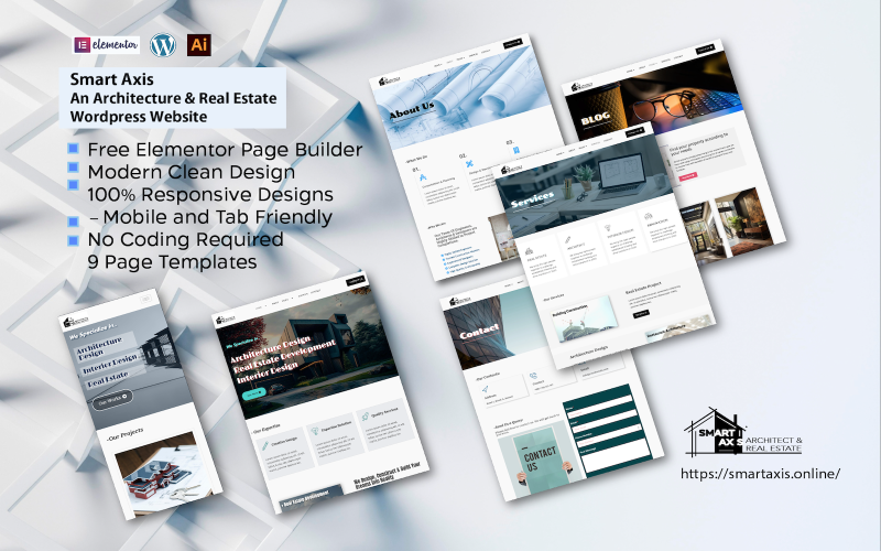 Smart Axis - An Architecture and Real Estate Template Kit