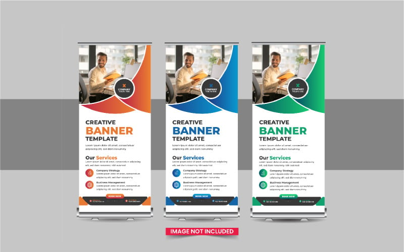 Roll Up Banner or Company advertisement roll up banner template