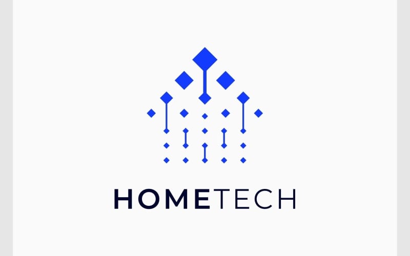 Logo della tecnologia dell'innovazione digitale domestica