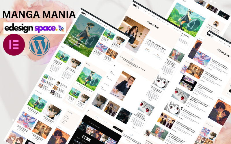 Manga Mania — тема WordPress аніме та манги