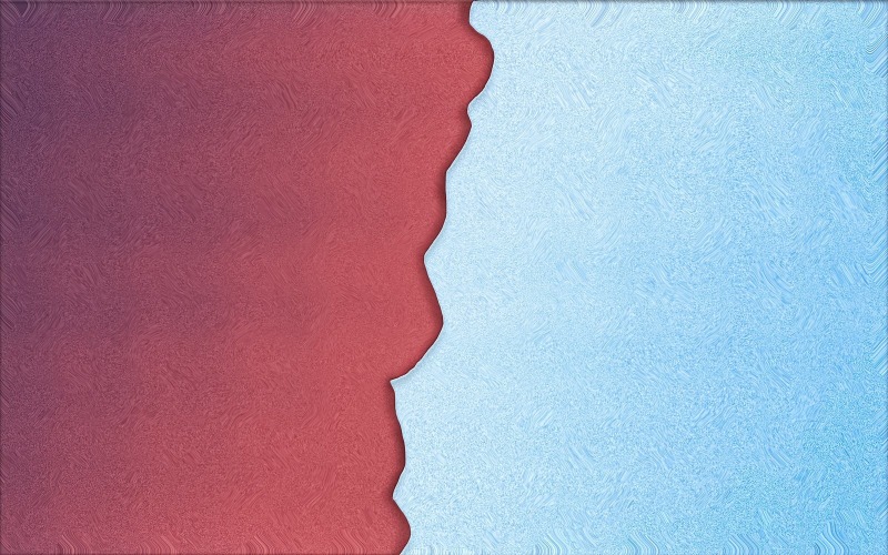 Rote und blaue Hintergrund-Tapetenvorlage aus zerrissenem Papier