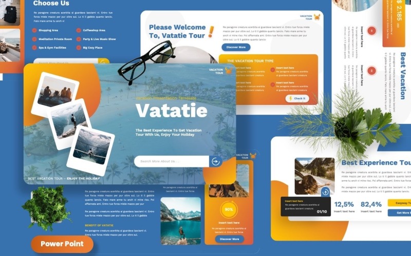 Vatatie - modelo de Powerpoint de férias