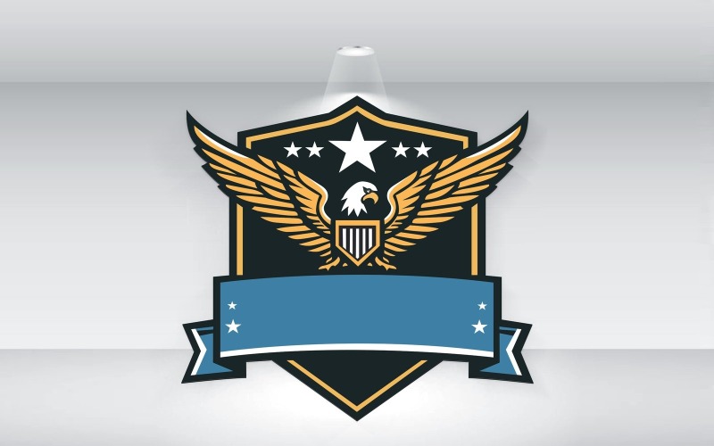 Army Eagle Logo Template Vector