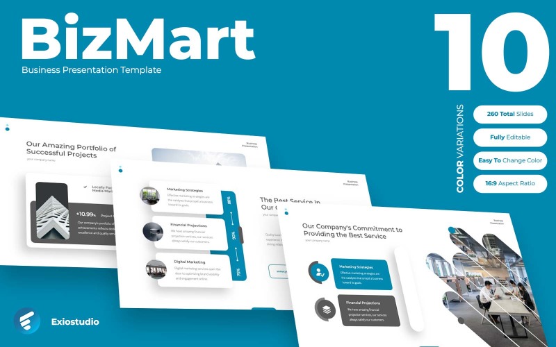 BizMart - PowerPoint aziendale professionale