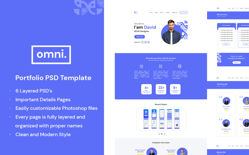 Omni - Modelo PSD de portfólio