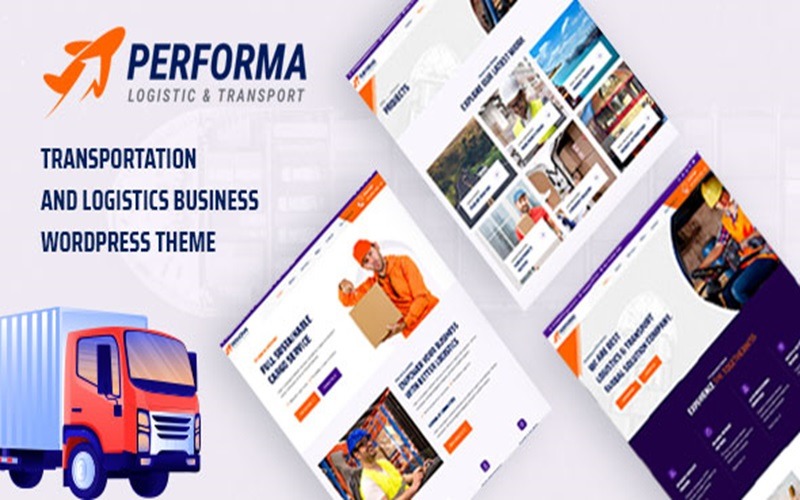 Performa - Transport & Logistik Business WordPress-tema